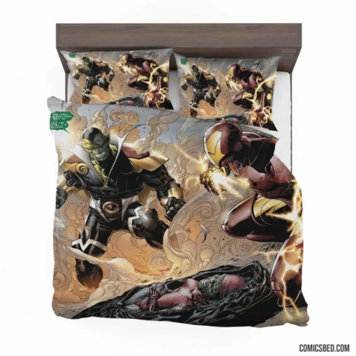 Secret Invasion Iron Man Skrull Deception Comic Bedding Set 1