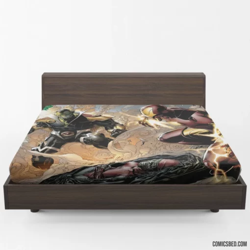 Secret Invasion Iron Man Skrull Deception Comic Fitted Sheet