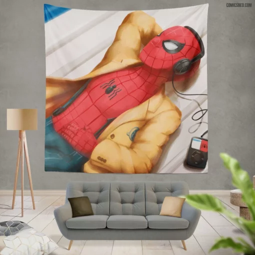 Sensational Spider-Man Lizard Legacy Comic Wall Tapestry