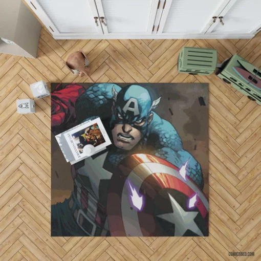 Sentinel of Liberty Captain America Chronicles Comic Rug