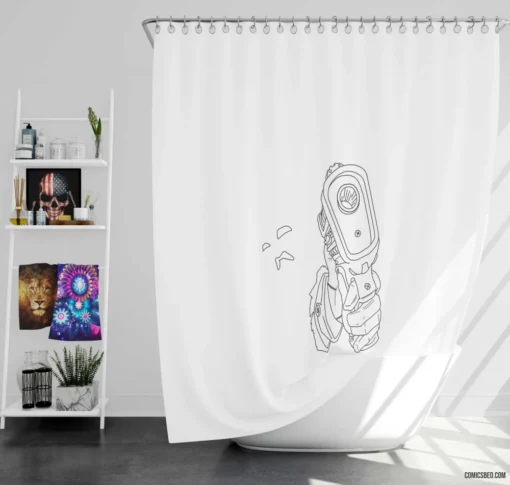 Shadow Corps Mysterious Adventures Comic Shower Curtain