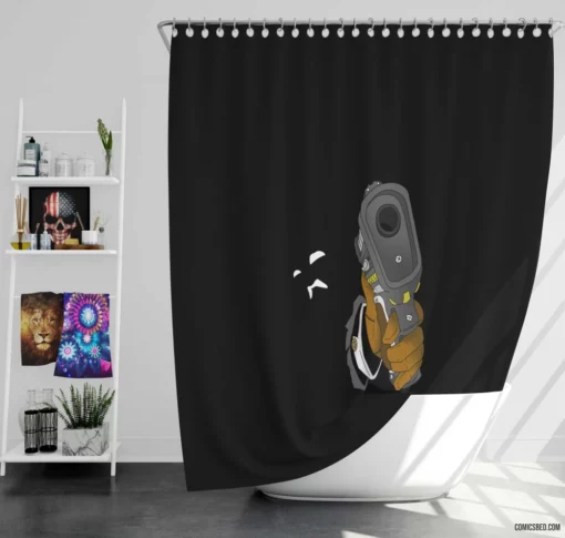 Shadow Corps Mysterious Agents Comic Shower Curtain