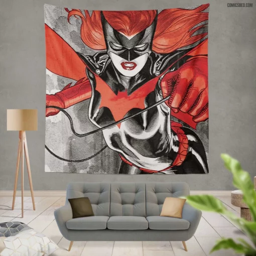 Shadow of the Batwoman Comic Wall Tapestry