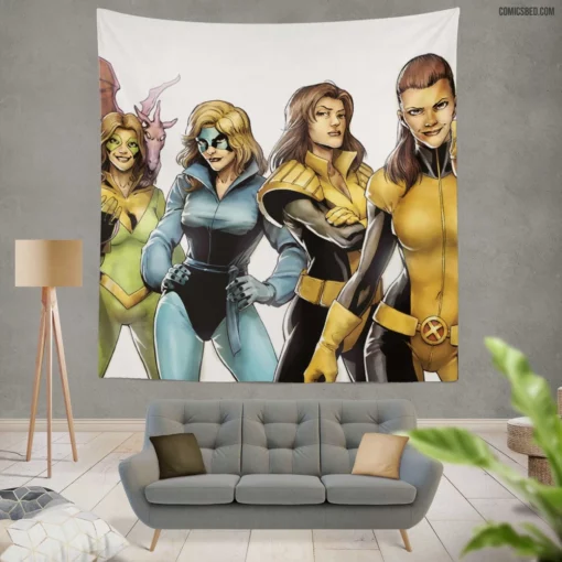 Shadowcat Comics Evolution X-Men Tale Wall Tapestry