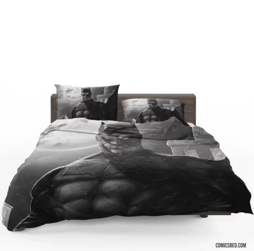 Shadows Over Arkham Batman Confrontation Comic Bedding Set