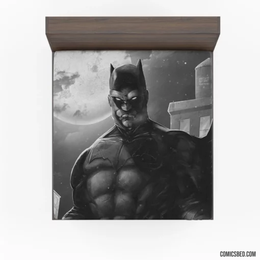 Shadows Over Arkham Batman Confrontation Comic Fitted Sheet 1