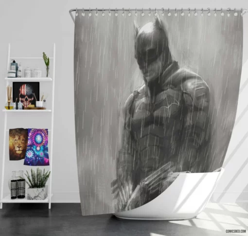 Shadows of the Knight Batman Epic by Dark Horse Comic Shower Curtain