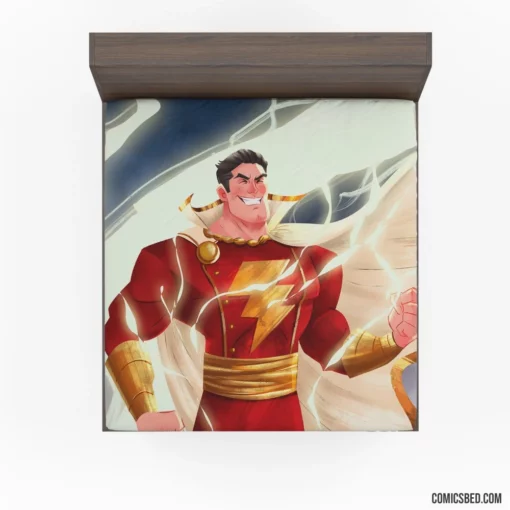 Shazam Chronicles Heroic Lightning Strikes Comic Fitted Sheet 1