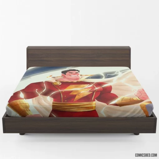 Shazam Chronicles Heroic Lightning Strikes Comic Fitted Sheet