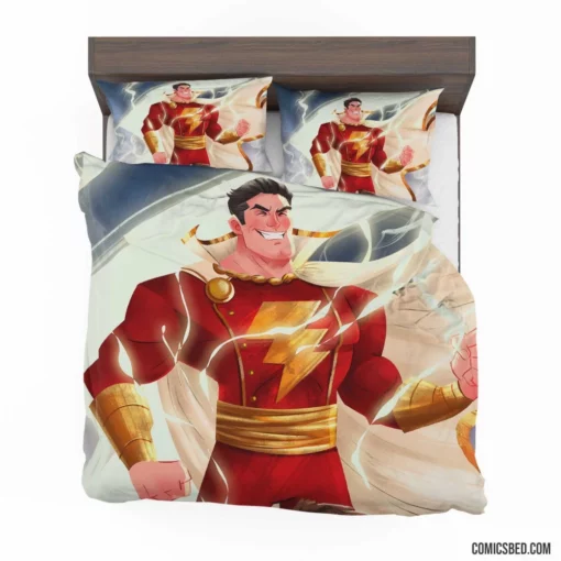 Shazam! Marvel Electrifying Hero Comic Bedding Set 1