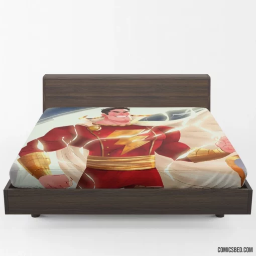 Shazam! Marvel Electrifying Hero Comic Fitted Sheet