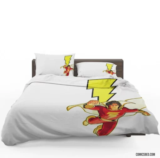 Shazam Marvelous Adventures DC Hero Comic Bedding Set