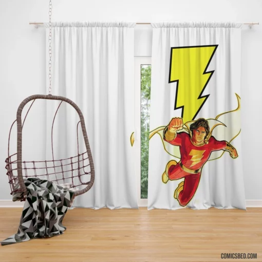 Shazam Marvelous Adventures DC Hero Comic Curtain