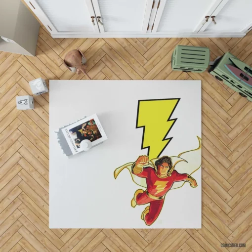 Shazam Marvelous Adventures DC Hero Comic Rug