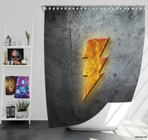 Shazam! Marvelous Black Adam DC Comics Shower Curtain