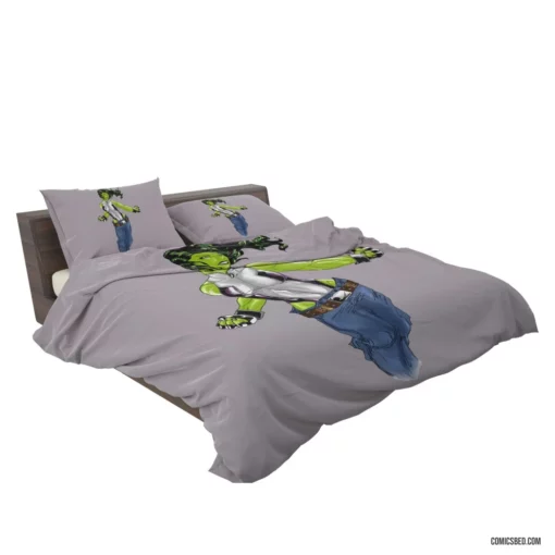 She-Hulk Chronicles Green Vigilante Revealed Comic Bedding Set 2