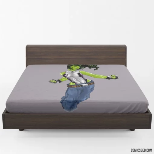 She-Hulk Chronicles Green Vigilante Revealed Comic Fitted Sheet