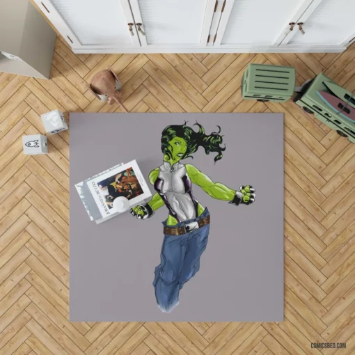 She-Hulk Chronicles Green Vigilante Revealed Comic Rug