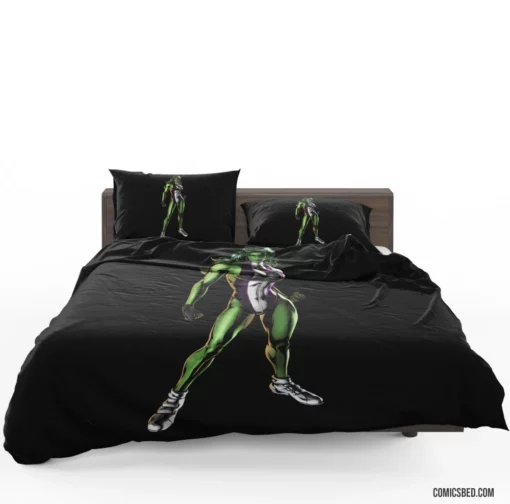 She-Hulk Heroic Lawye Comic Bedding Set