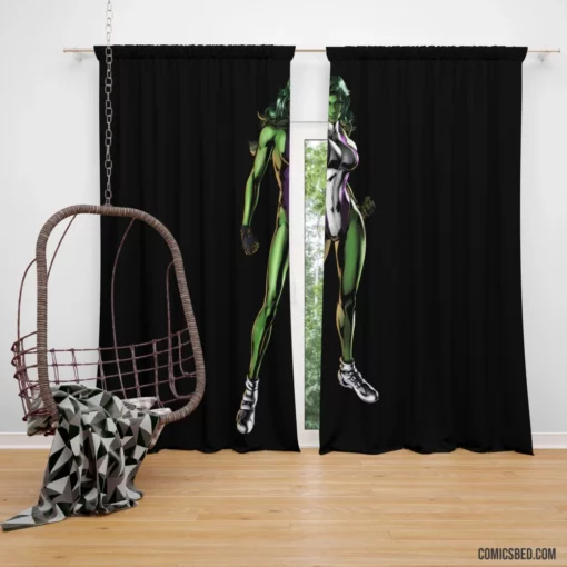 She-Hulk Heroic Lawye Comic Curtain