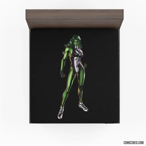 She-Hulk Heroic Lawye Comic Fitted Sheet 1