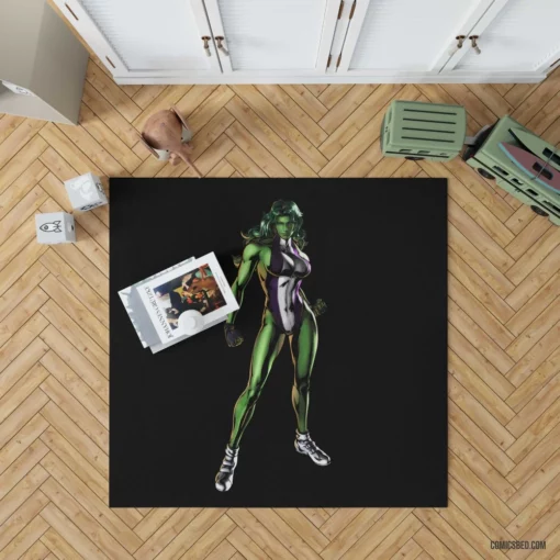 She-Hulk Heroic Lawye Comic Rug