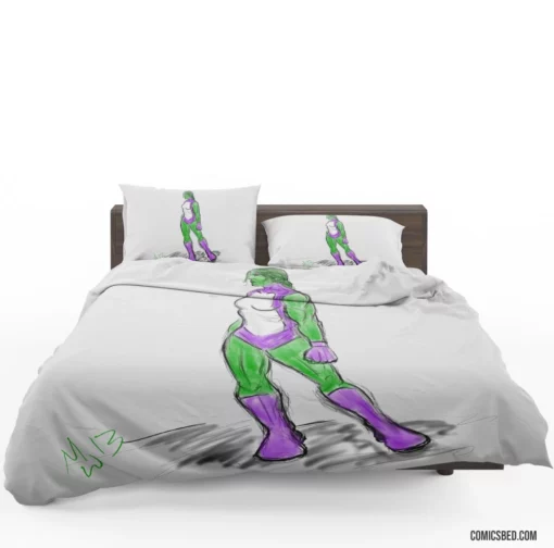 She-Hulk Legal Avenger Comic Bedding Set