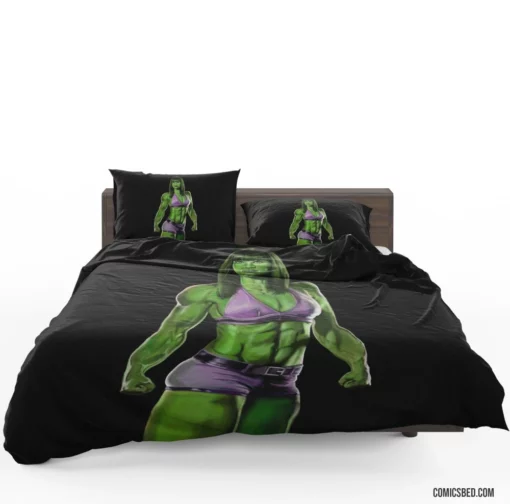 She-Hulk Legal Chronicles Comic Bedding Set