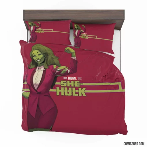 She-Hulk Legal Defender Comic Bedding Set 1