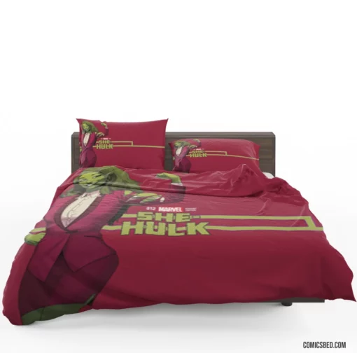 She-Hulk Legal Defender Comic Bedding Set