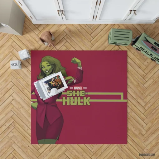 She-Hulk Legal Defender Comic Rug