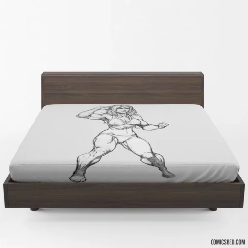 She-Hulk Legal Guardian Comic Fitted Sheet