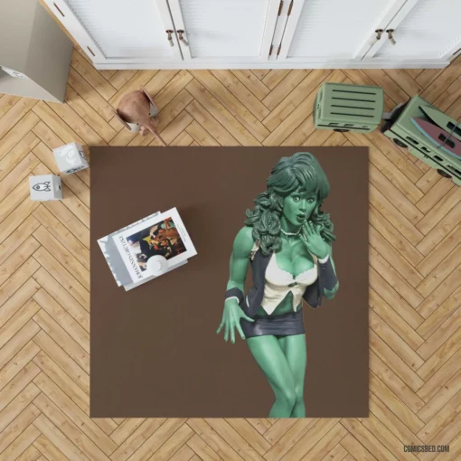 She-Hulk Legal Heroine Tales Comic Rug