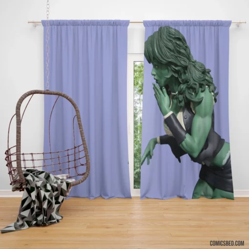 She-Hulk Legal Warrior Journey Comic Curtain