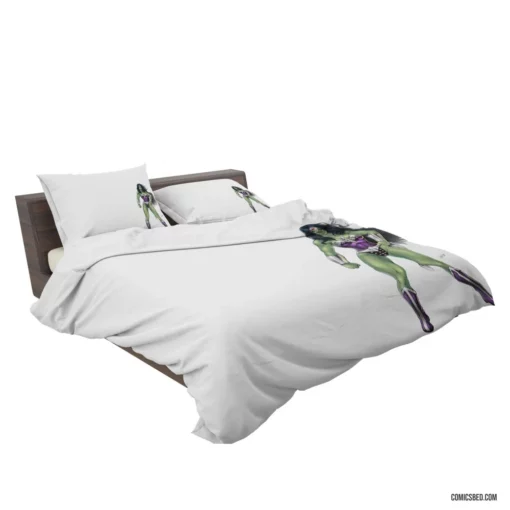 She-Hulk Marvel Green Powerhouse Comic Bedding Set 2