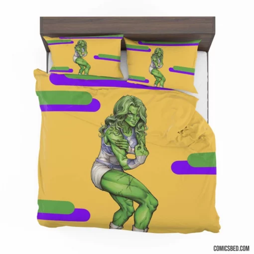 She-Hulk Marvel Legal Heroine Comic Bedding Set 1