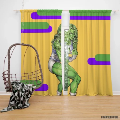 She-Hulk Marvel Legal Heroine Comic Curtain