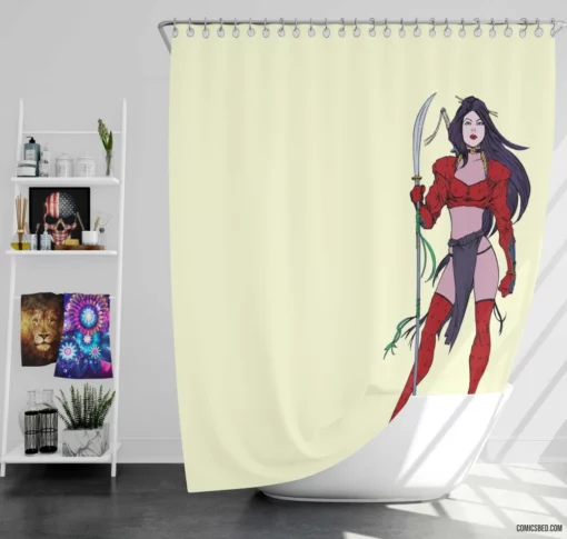 Shi Mystical Quest Comic Shower Curtain