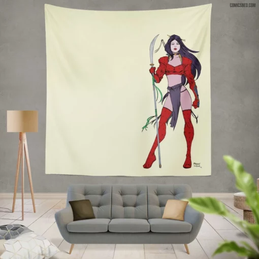 Shi Mystical Quest Comic Wall Tapestry