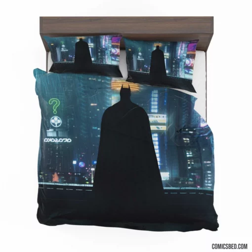 Silhouetted Guardian Batman Watch Comic Bedding Set 1