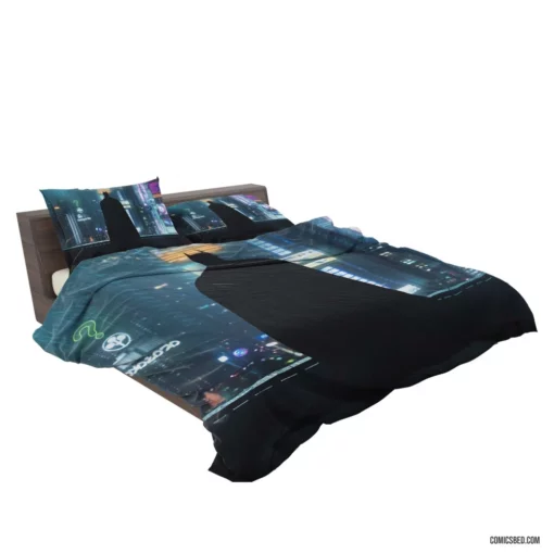 Silhouetted Guardian Batman Watch Comic Bedding Set 2