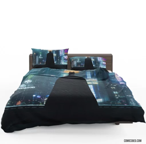 Silhouetted Guardian Batman Watch Comic Bedding Set