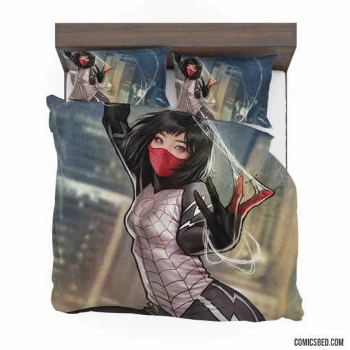 Silk Short Hair Marvel Heroine Comic Bedding Set 1