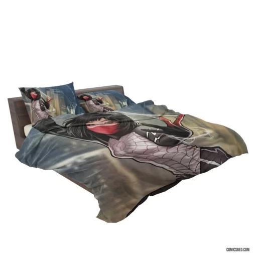 Silk Short Hair Marvel Heroine Comic Bedding Set 2