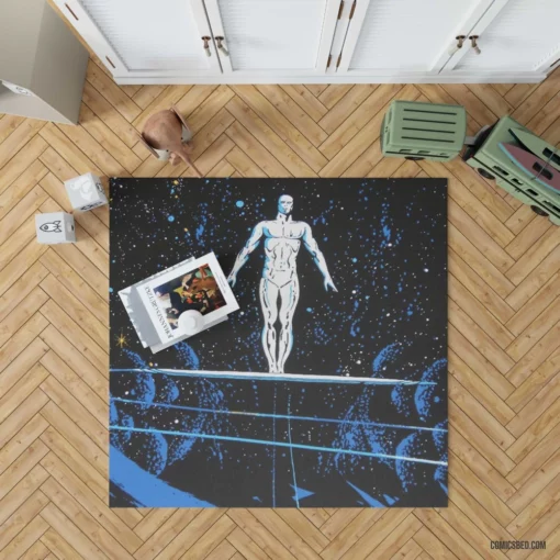 Silver Surfer Cosmic Voyager Comic Rug