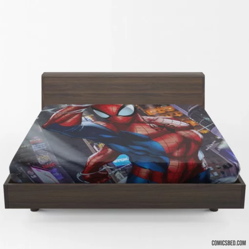 Sinister Plot Unveiled Spidey Stand Comic Fitted Sheet