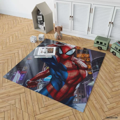 Sinister Plot Unveiled Spidey Stand Comic Rug 1