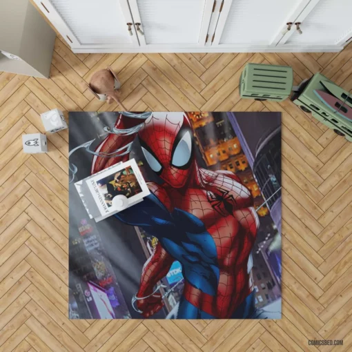 Sinister Plot Unveiled Spidey Stand Comic Rug