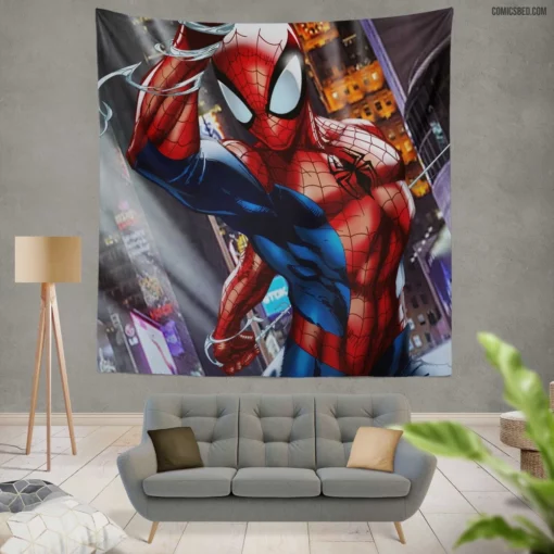 Sinister Plot Unveiled Spidey Stand Comic Wall Tapestry