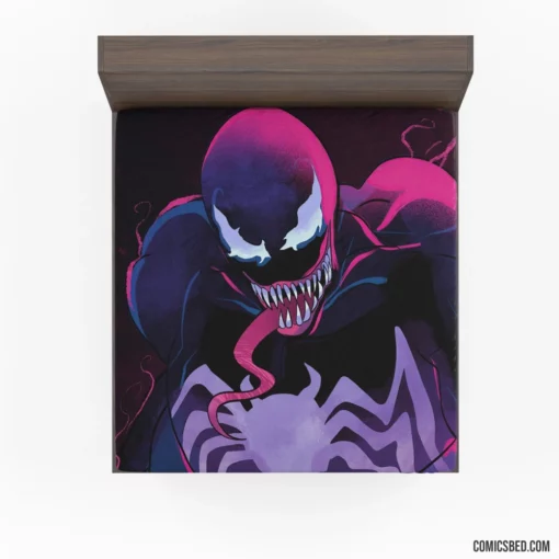 Sinister Venom Marvel Allure Beyond Darkness Comic Fitted Sheet 1